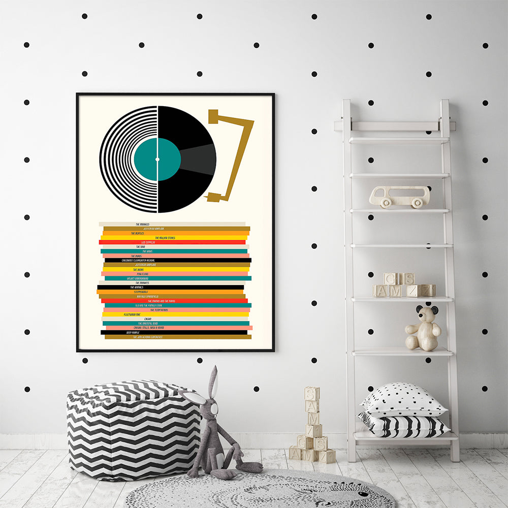 50cmx70cm-music-black-frame-canvas-wall-art www.mallsonline.com.au