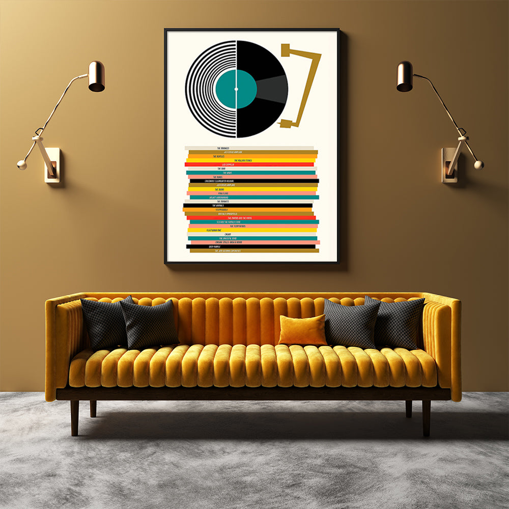 50cmx70cm-music-black-frame-canvas-wall-art www.mallsonline.com.au