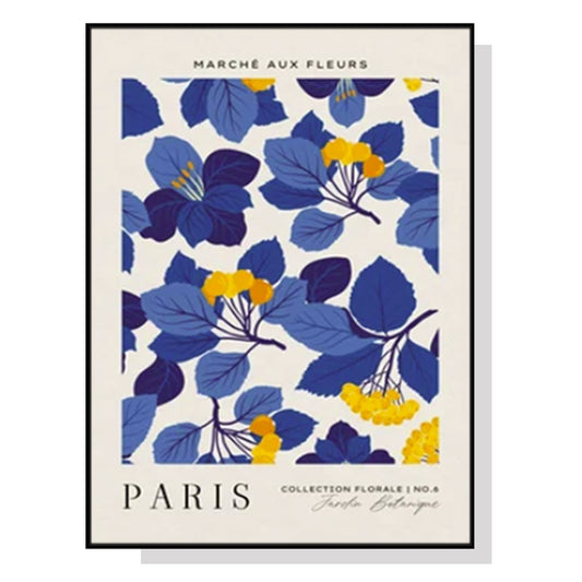 80cmx120cm-paris-flower-market-black-frame-canvas-wall-art www.mallsonline.com.au