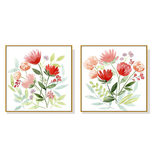 70cmx70cmflorals-2-sets-gold-frame-canvas-wall-art www.mallsonline.com.au