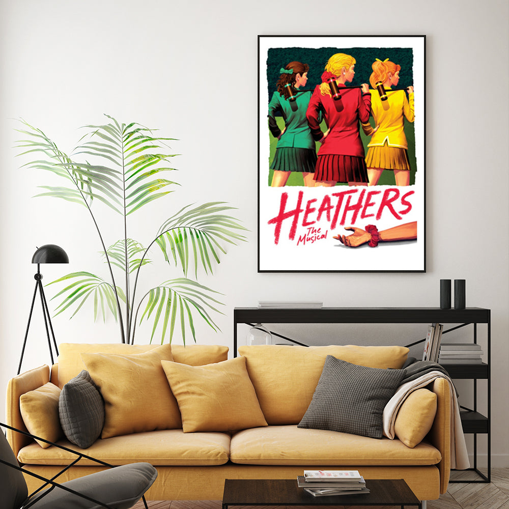 50cmx70cm-heathers-the-musical-black-frame-canvas-wall-art www.mallsonline.com.au