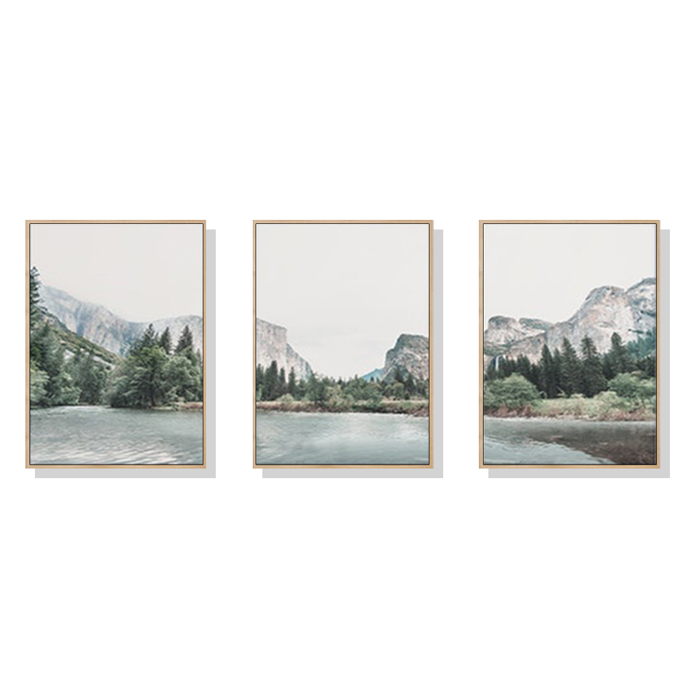 50cmx70cm-yosemite-valley-national-park-3-sets-wood-frame-canvas-wall-art www.mallsonline.com.au