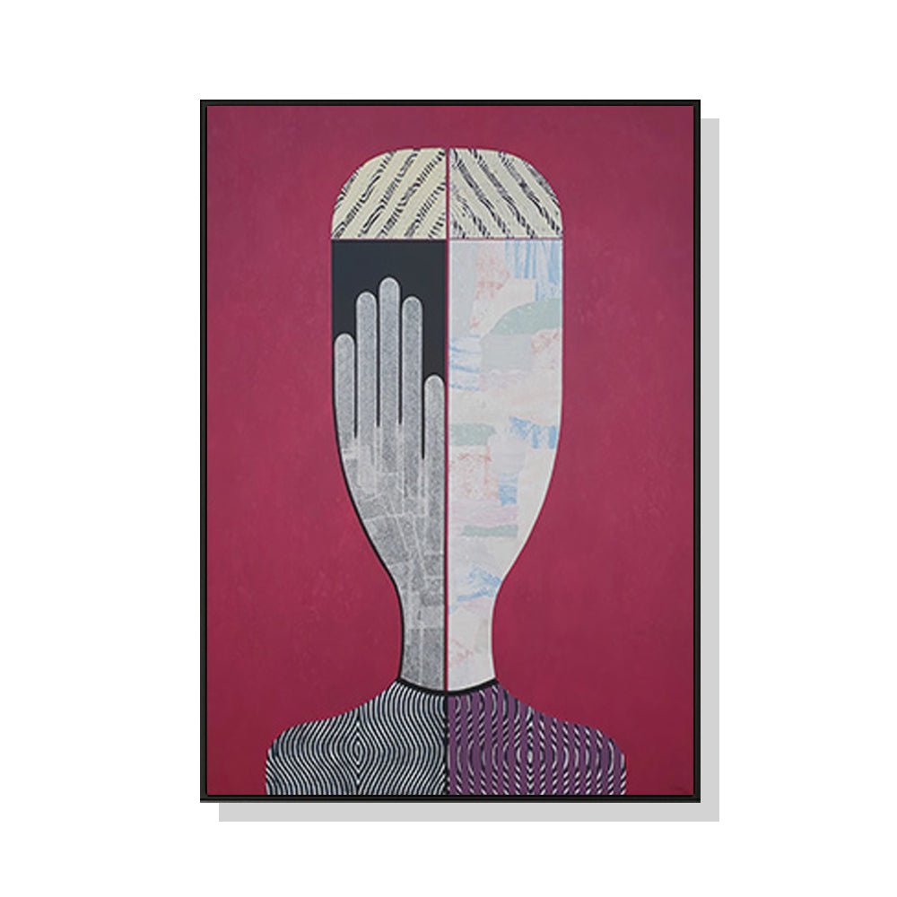 60cmx90cm-abstract-woman-black-frame-canvas-wall-art www.mallsonline.com.au