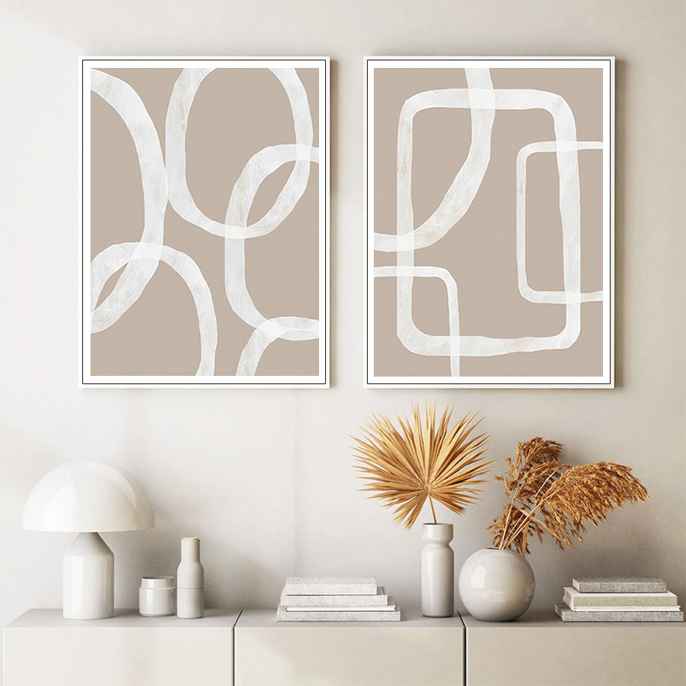 60cmx90cm-abstract-white-lines-2-sets-white-frame-canvas-wall-art www.mallsonline.com.au