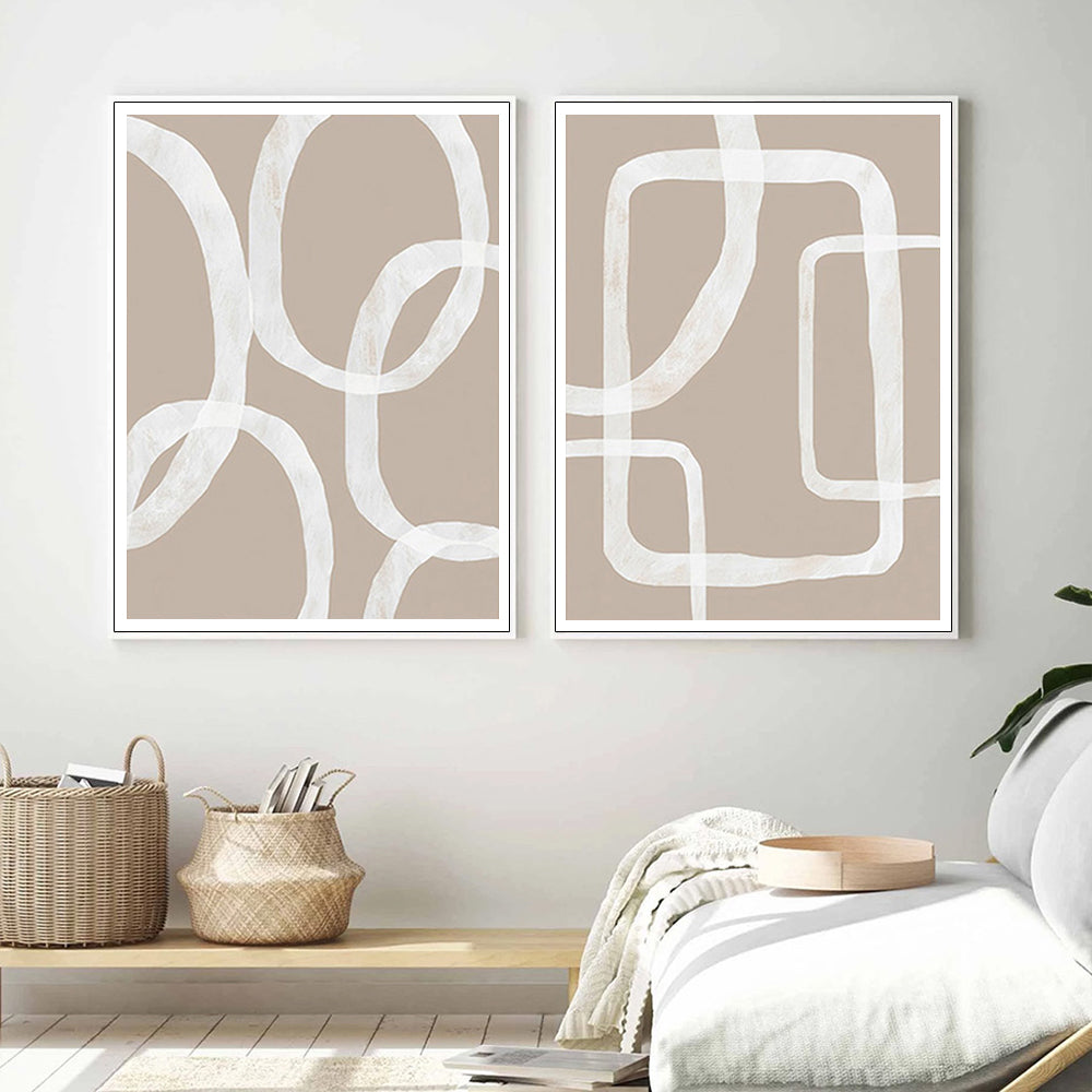 60cmx90cm-abstract-white-lines-2-sets-white-frame-canvas-wall-art www.mallsonline.com.au