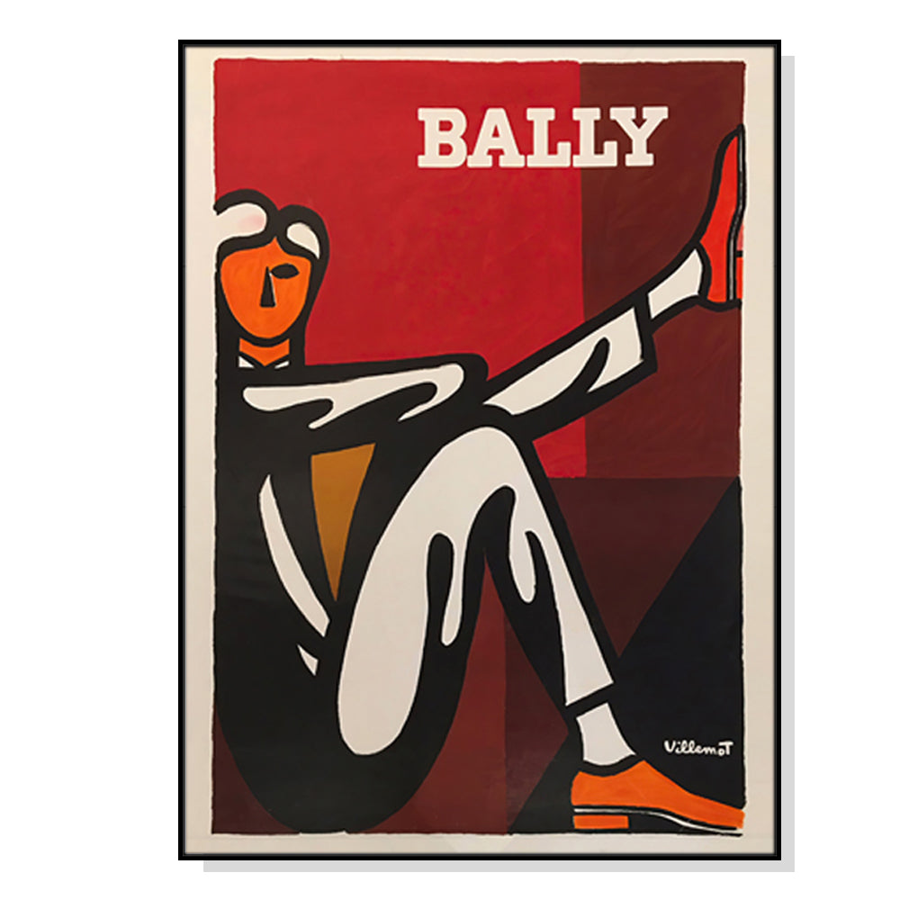 50cmx70cm-bally-man-by-villemot-black-frame-canvas-wall-art www.mallsonline.com.au