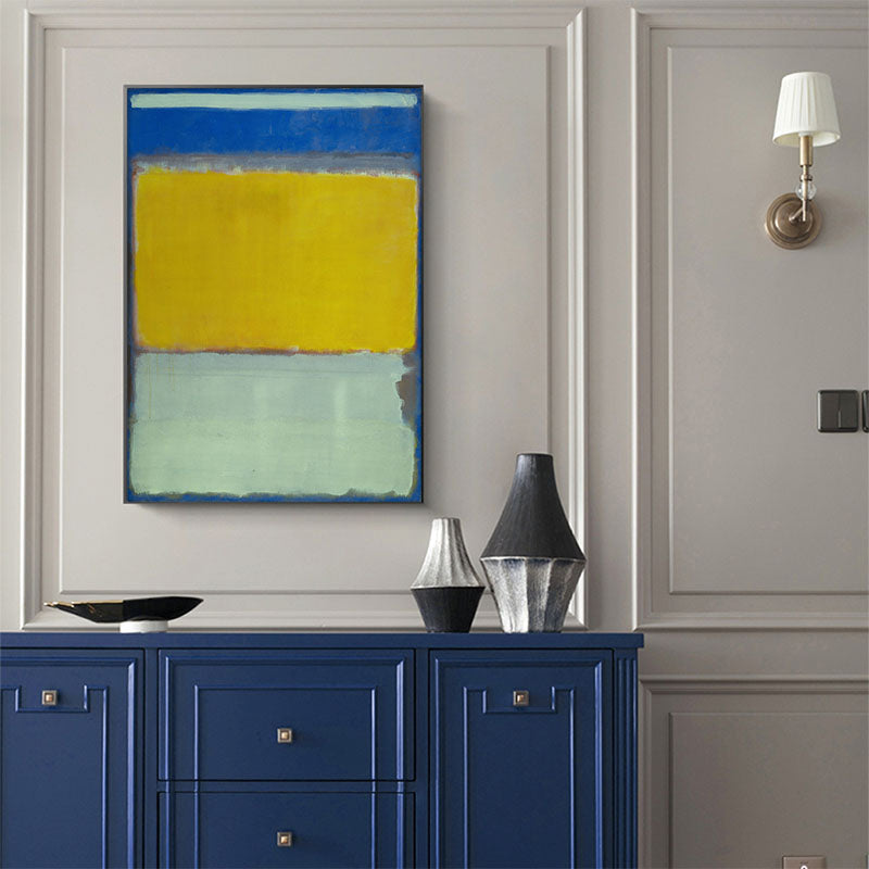 60cmx90cm-blue-yellow-green-by-mark-rothko-black-frame-canvas-wall-art www.mallsonline.com.au