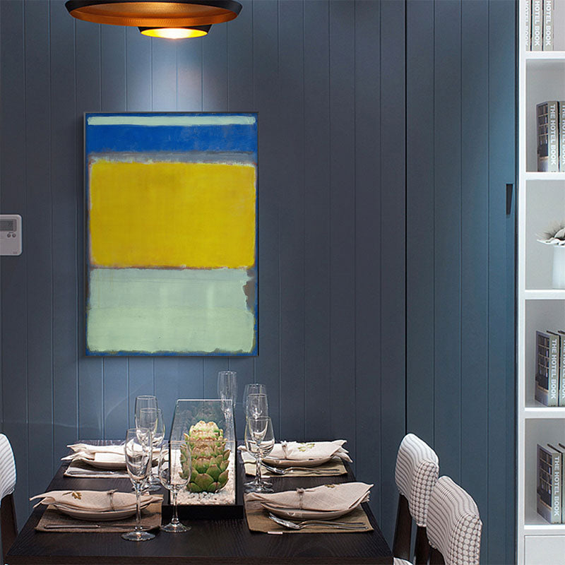 60cmx90cm-blue-yellow-green-by-mark-rothko-black-frame-canvas-wall-art www.mallsonline.com.au