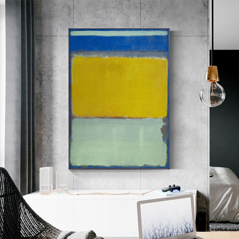 60cmx90cm-blue-yellow-green-by-mark-rothko-black-frame-canvas-wall-art www.mallsonline.com.au