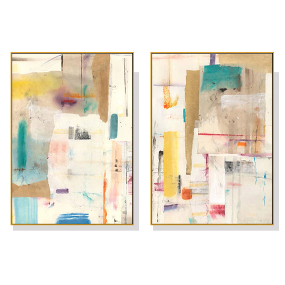 70cmx100cm-sonder-by-jean-kenna-2-sets-gold-frame-canvas-wall-art www.mallsonline.com.au