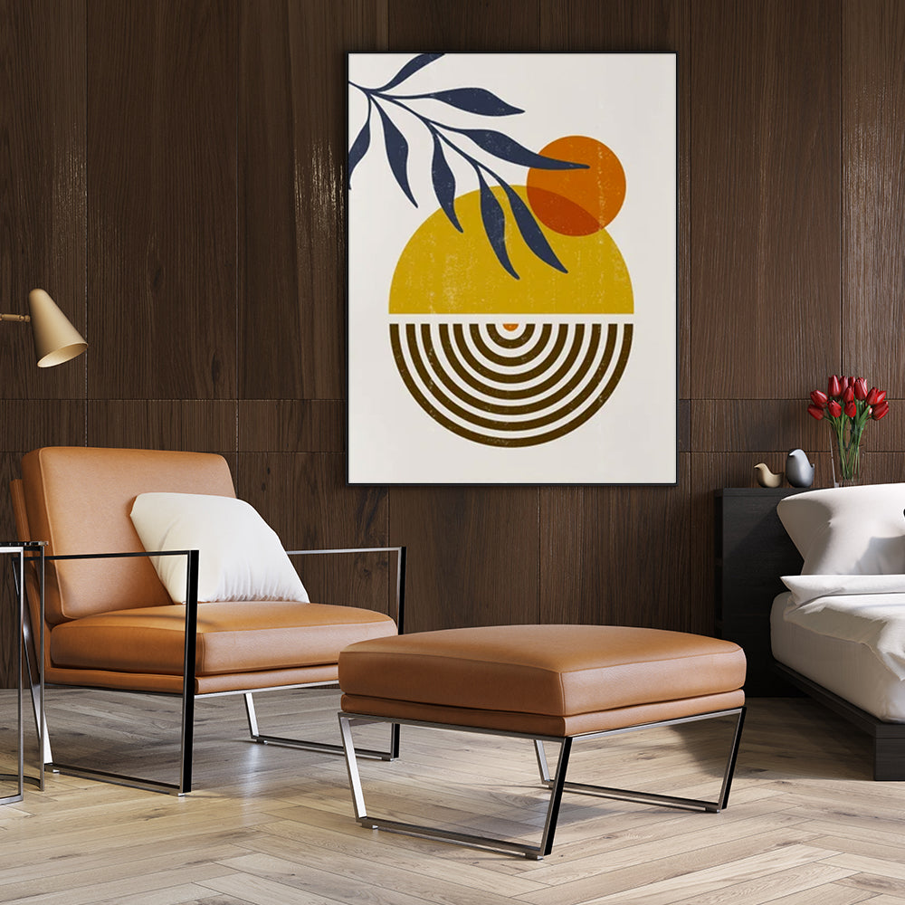 50cmx70cm-sun-and-moon-black-frame-canvas-wall-art www.mallsonline.com.au