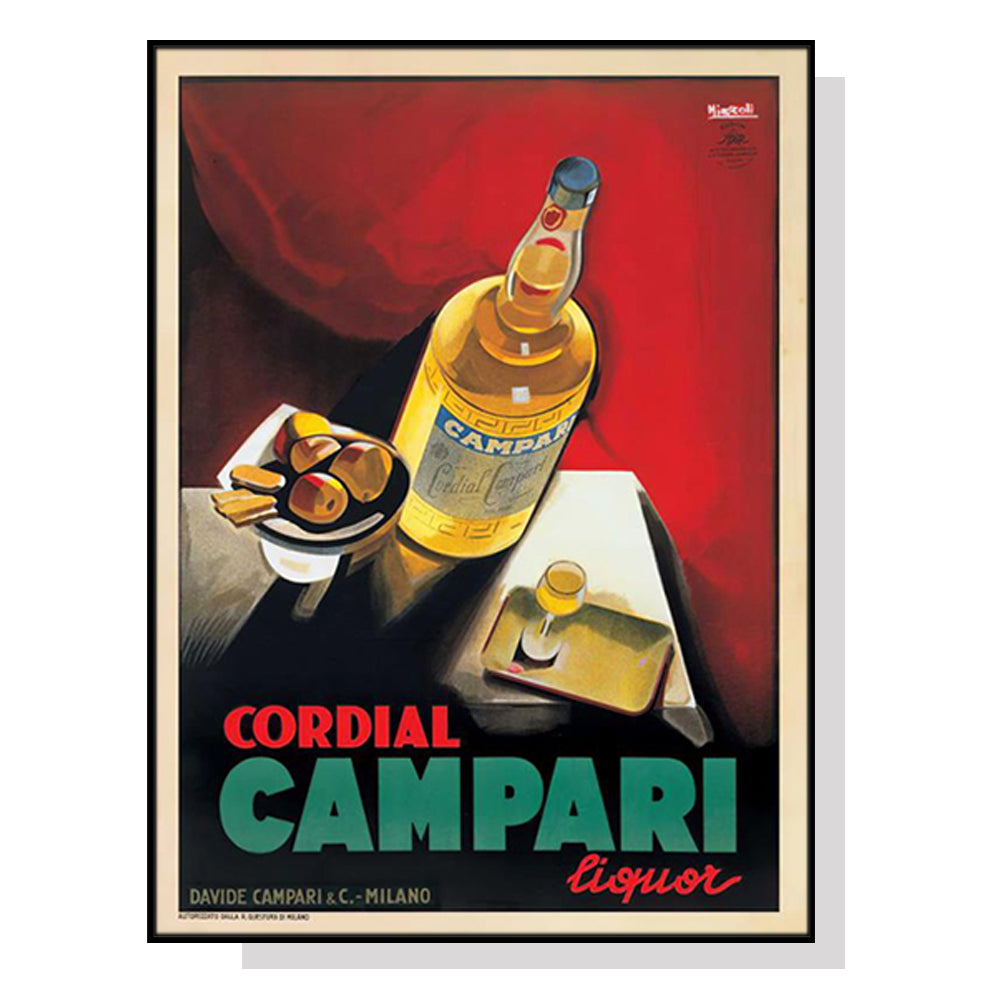 80cmx120cm-cordial-campari-liquor-black-frame-canvas-wall-art www.mallsonline.com.au
