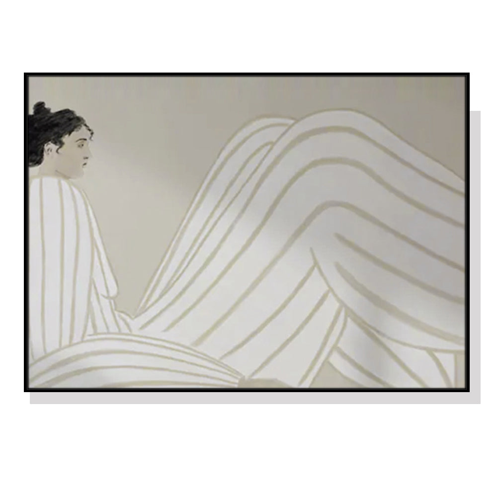50cmx70cm-abstract-lady-black-frame-canvas-wall-art www.mallsonline.com.au