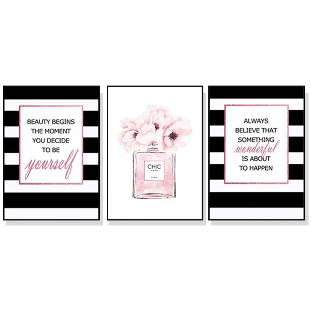 50cmx70cm-fashion-prints-3-sets-black-frame-canvas-wall-art www.mallsonline.com.au