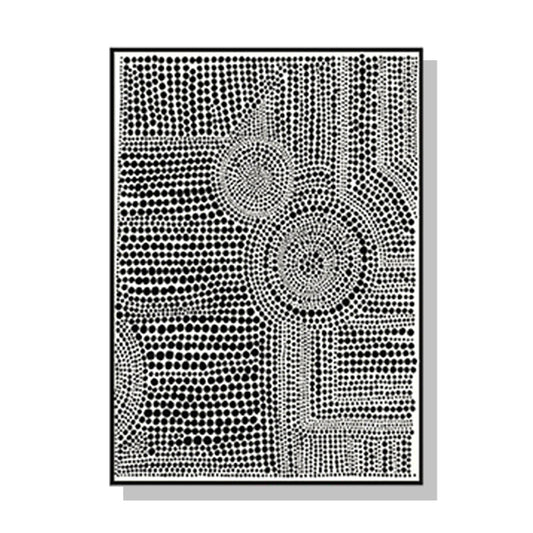 80cmx120cm-clustered-dots-a-black-frame-canvas-wall-art www.mallsonline.com.au