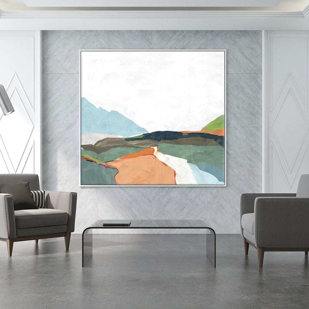 80cmx80cm-april-morning-white-frame-canvas-wall-art www.mallsonline.com.au