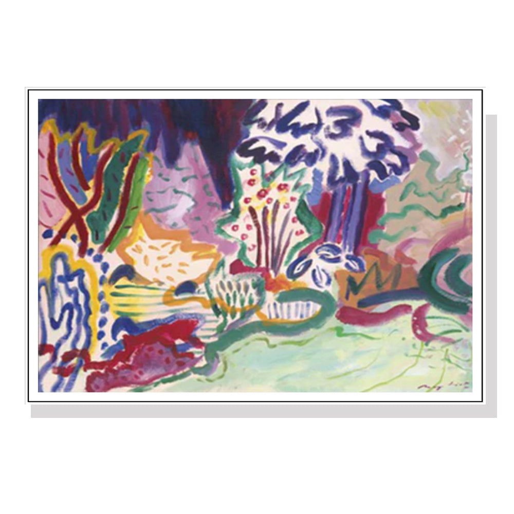 70cmx100cm-late-summer-white-frame-canvas-wall-art www.mallsonline.com.au