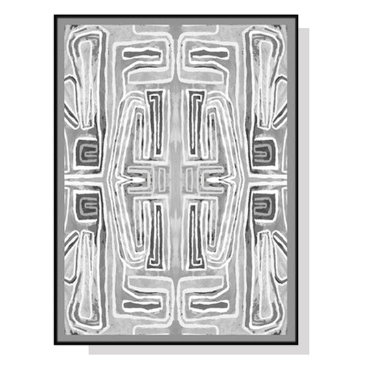 80cmx120cm-abstract-mountain-black-frame-canvas-wall-art www.mallsonline.com.au