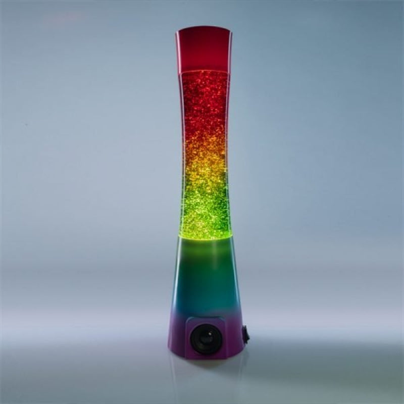 rainbow-glitter-speaker-lamp www.mallsonline.com.au