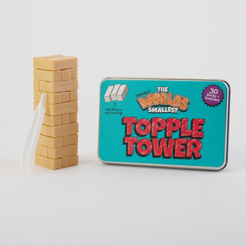 worlds-smallest-topple-tower at www.mallsonline.com.au