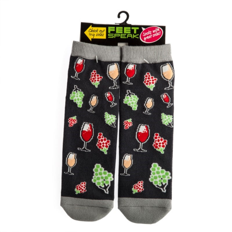 wine-feet-speak-socks at www.mallsonline.com.au