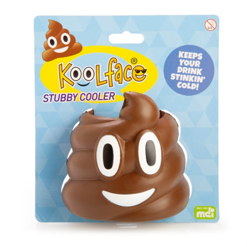 koolface-smiling-poo-stubby-cooler at www.mallsonline.com.au