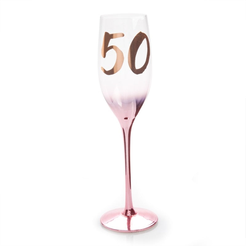 50th-birthday-blush-campagne-flute www.mallsonline.com.au