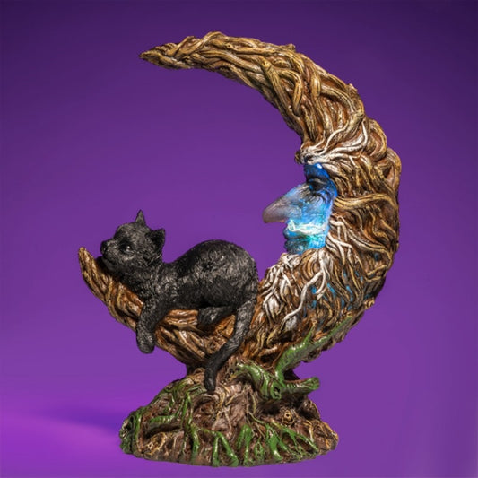 black-cat-crescent-moon-tree-led-light www.mallsonline.com.au