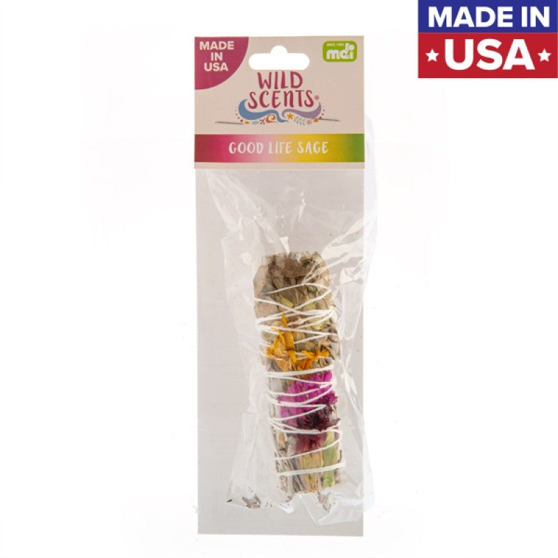 wild-scents-good-life-sage-herbs-smudge-stick at www.mallsonline.com.au