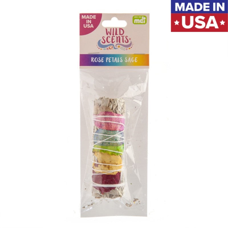 wild-scents-rose-petals-sage-herbs-smudge-stick at www.mallsonline.com.au
