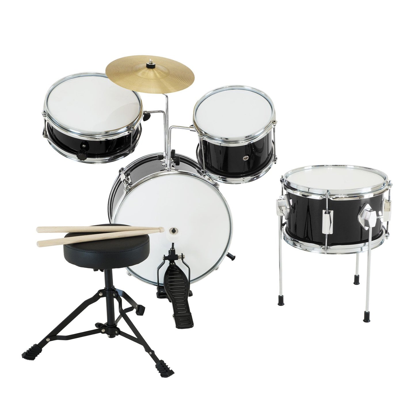 karrera-childrens-4pc-drum-kit-black at www.mallsonline.com.au
