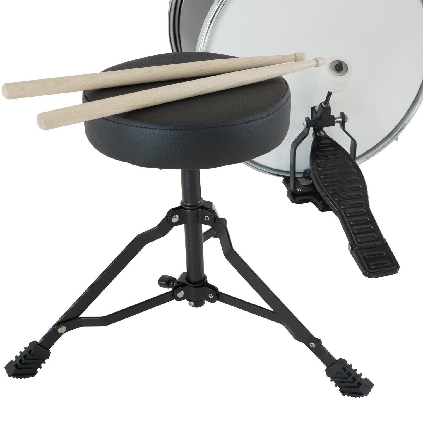 karrera-childrens-4pc-drum-kit-black at www.mallsonline.com.au