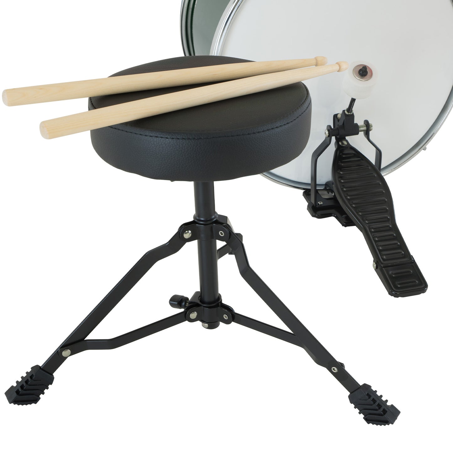 karrera-childrens-4pc-drumkit-green at www.mallsonline.com.au