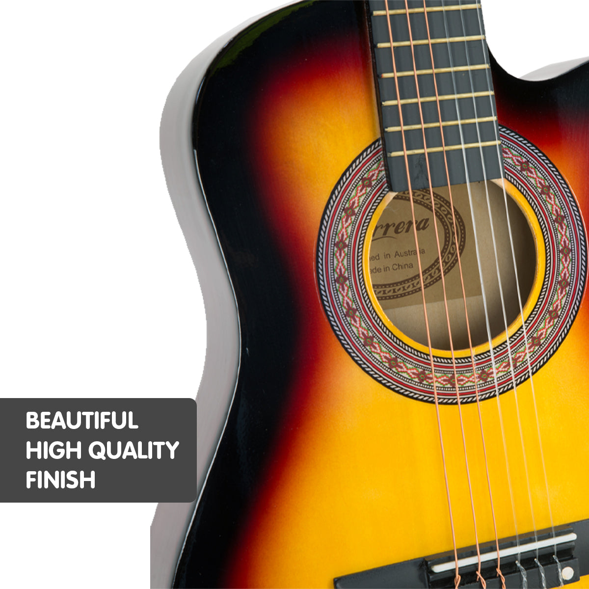 karrera-childrens-acoustic-guitar-kids-sunburst at www.mallsonline.com.au
