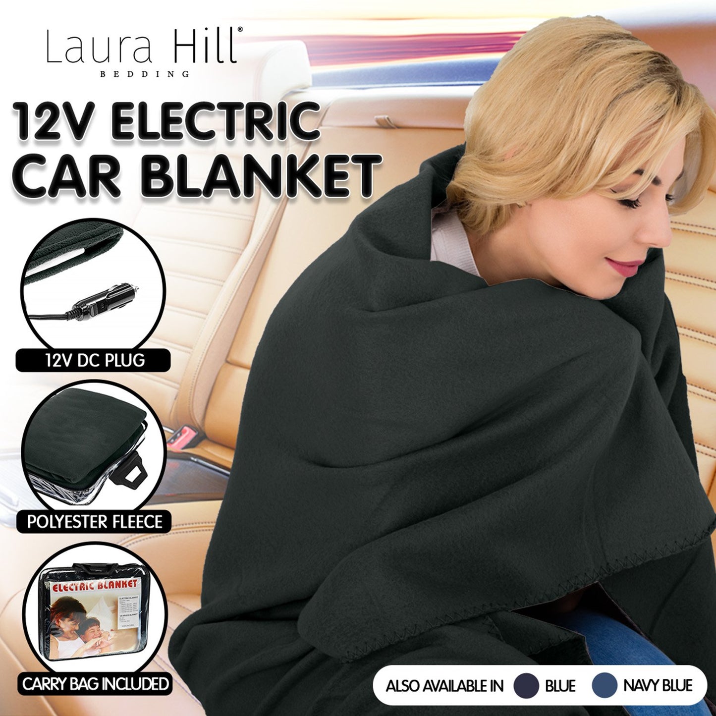 laura-hill-heated-electric-car-blanket-150x110cm-12v-black at www.mallsonline.com.au