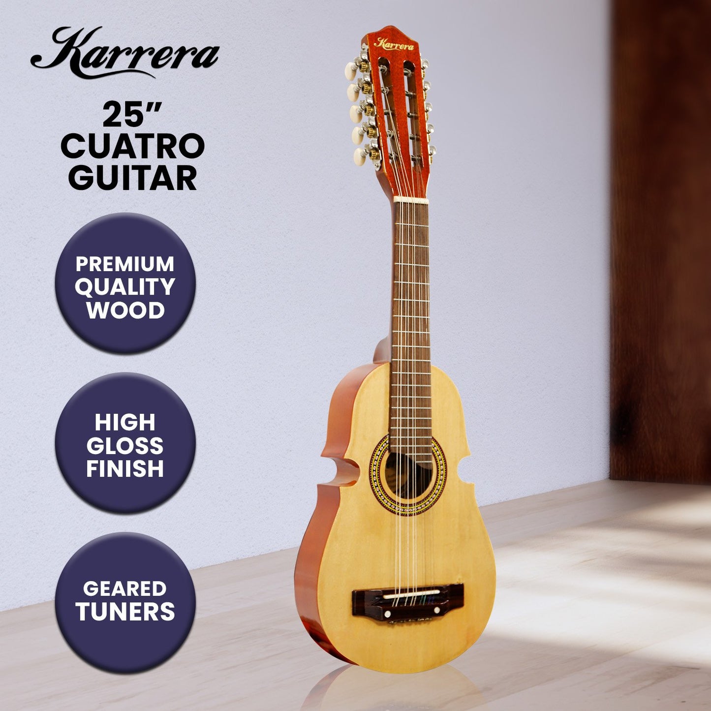 karrera-25in-cuatro-guitar-natural at www.mallsonline.com.au