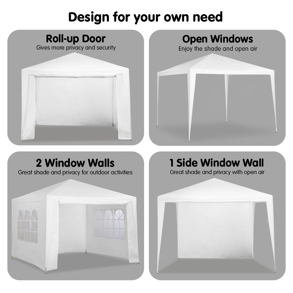 wallaroo-3x3m-outdoor-party-wedding-event-gazebo-tent-white www.mallsonline.com.au