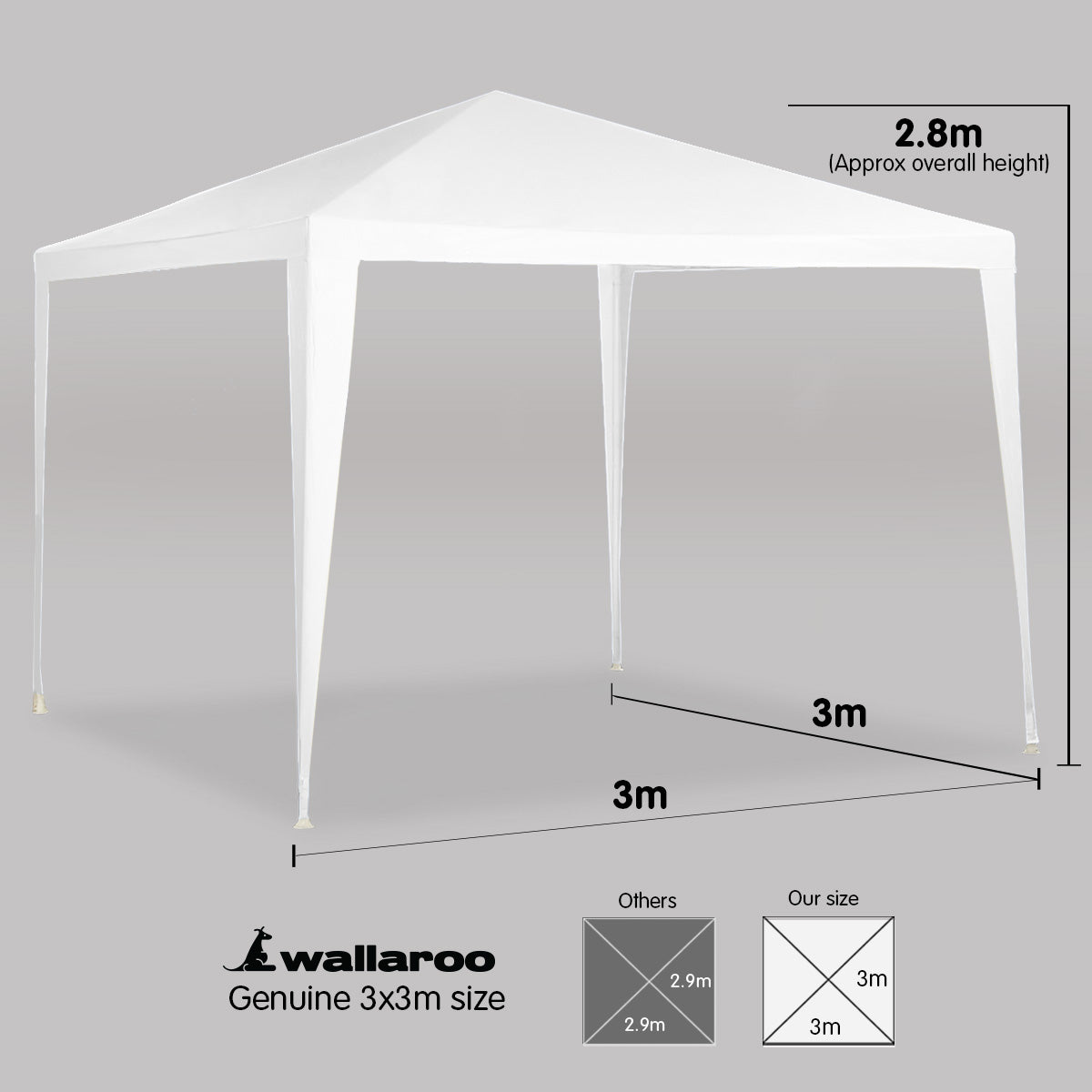 wallaroo-3x3m-outdoor-party-wedding-event-gazebo-tent-white www.mallsonline.com.au