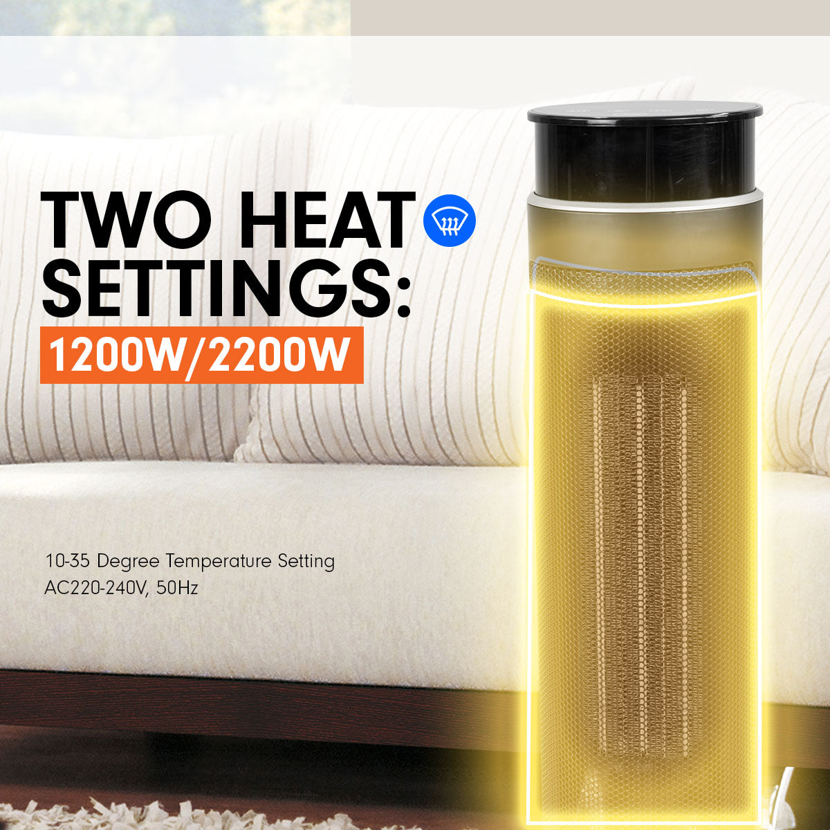 pronti-electric-tower-heater-2000w-ceramic-portable-remote-black at www.mallsonline.com.au