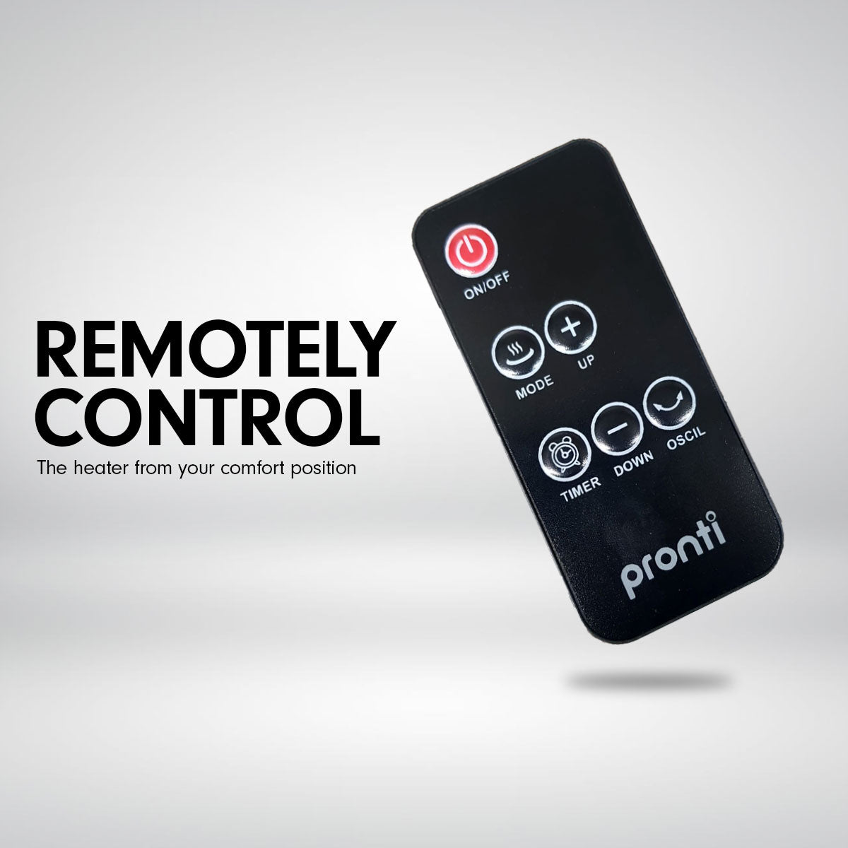 pronti-electric-tower-heater-2000w-ceramic-portable-remote-black at www.mallsonline.com.au