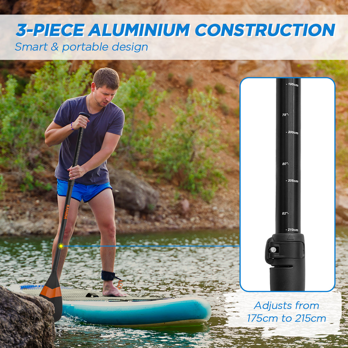 kahuna-hana-adjustable-paddle-for-stand-up-paddle-boards www.mallsonline.com.au