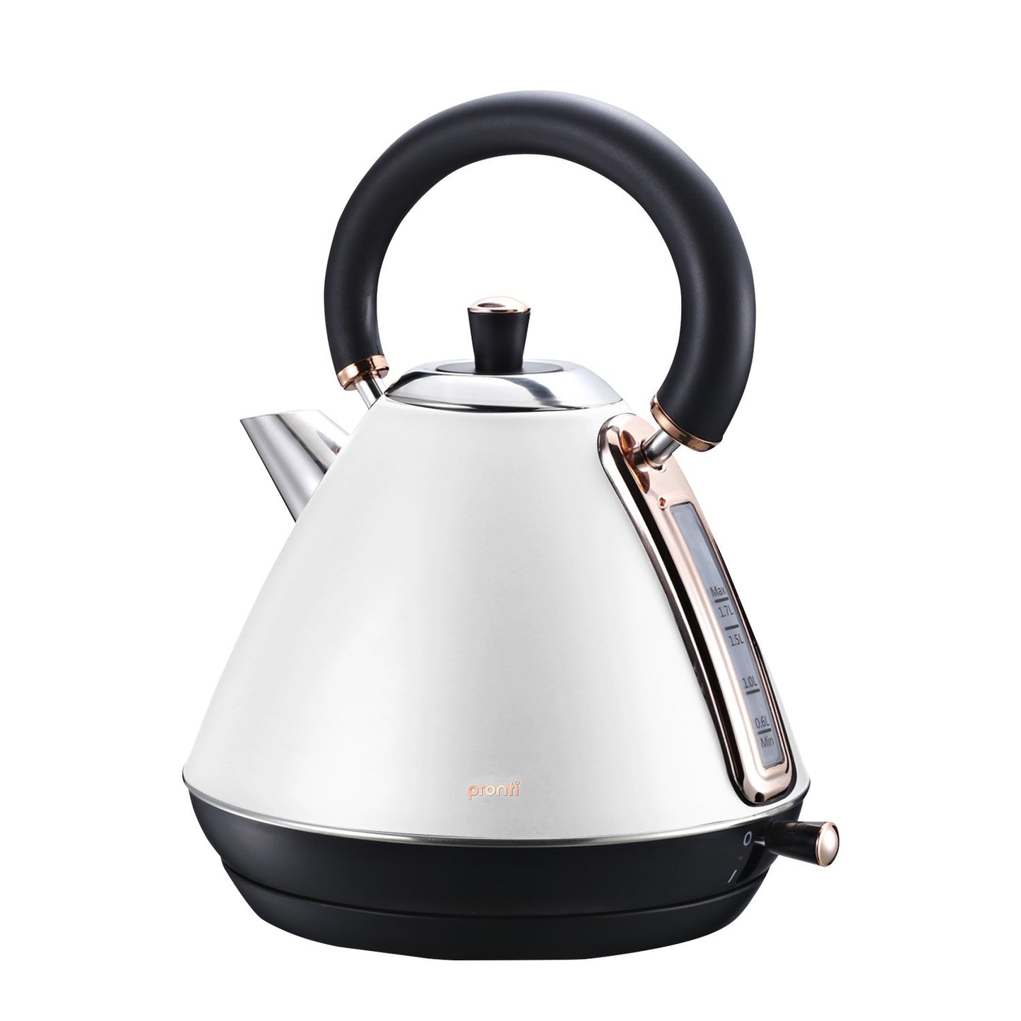 pronti-1-7l-rose-trim-collection-kettle-white at www.mallsonline.com.au