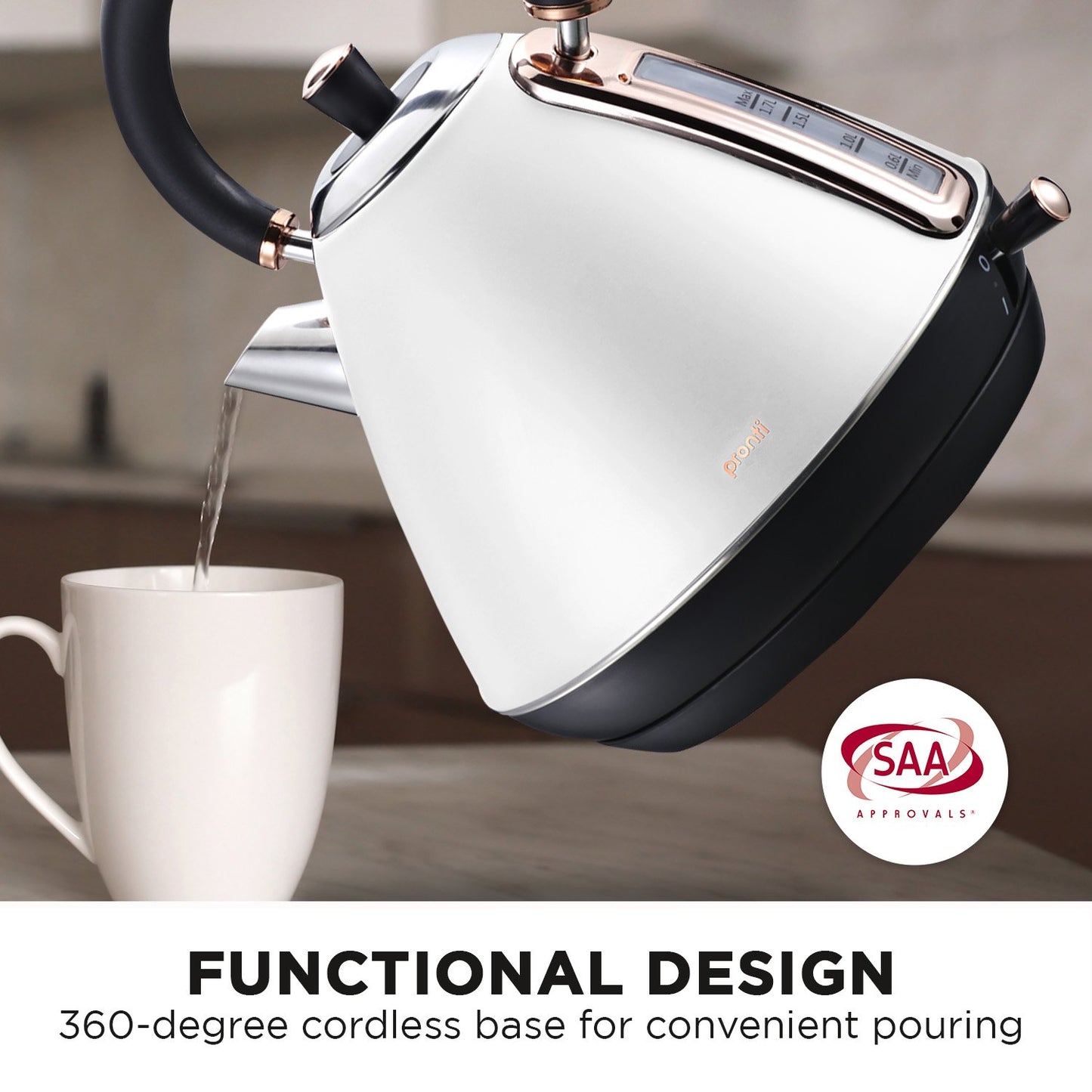 pronti-1-7l-rose-trim-collection-kettle-white at www.mallsonline.com.au