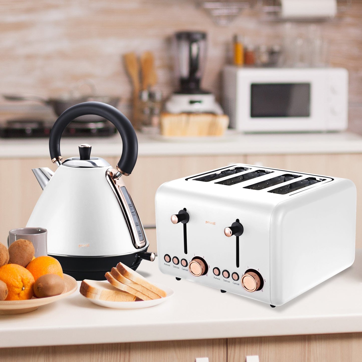 pronti-1-7l-rose-trim-collection-kettle-white at www.mallsonline.com.au