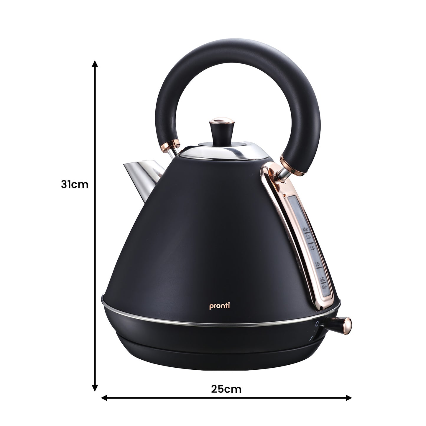 pronti-rose-trim-collection-toaster-kettle-bundle-black www.mallsonline.com.au