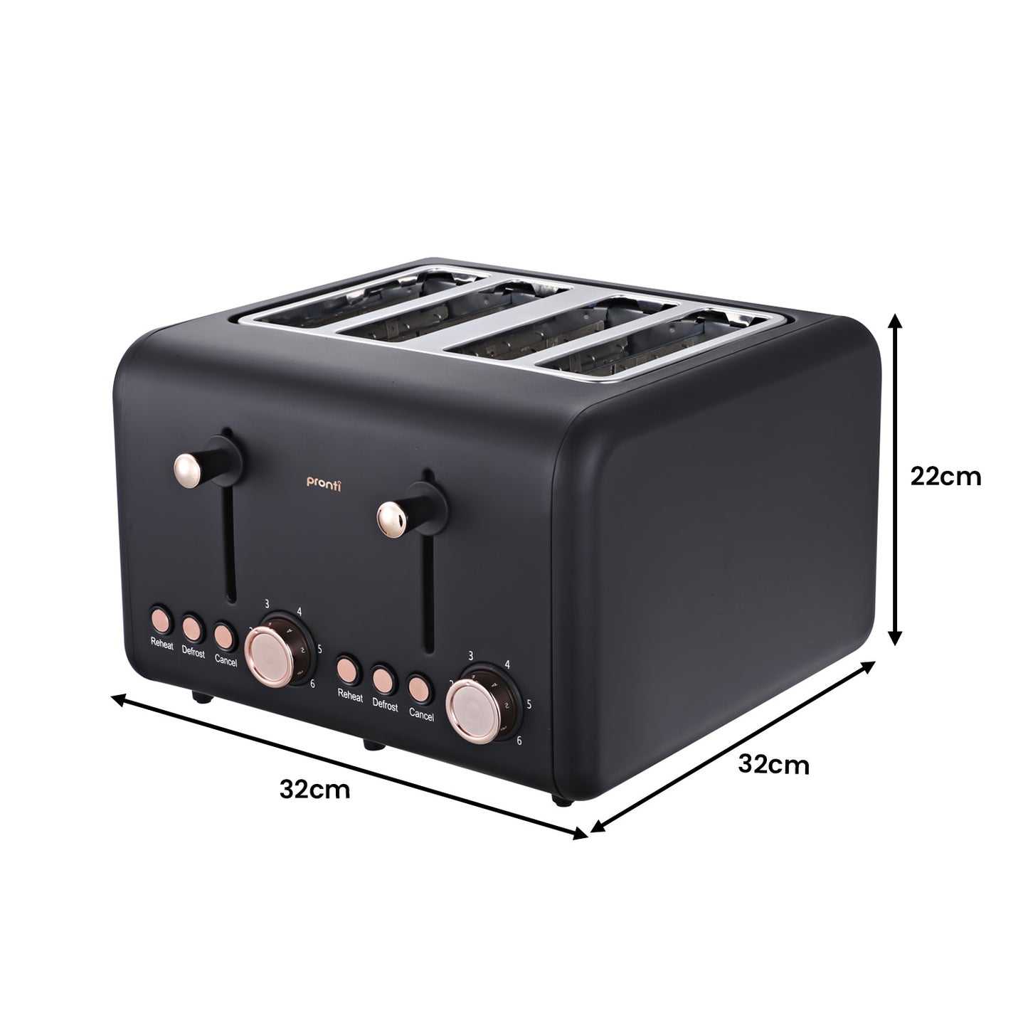 pronti-rose-trim-collection-toaster-kettle-bundle-black www.mallsonline.com.au