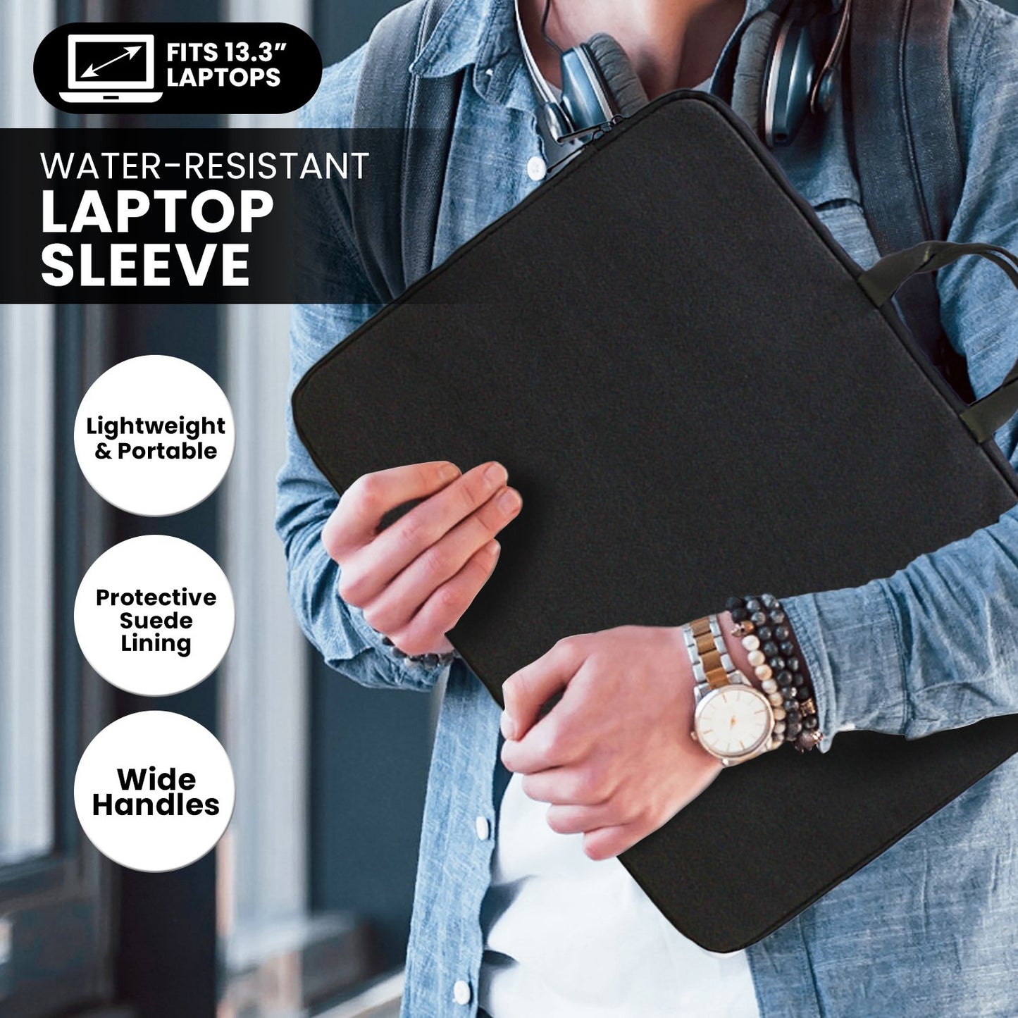 klika-water-resistant-laptop-sleeve-bag-for-13-3-laptops at www.mallsonline.com.au