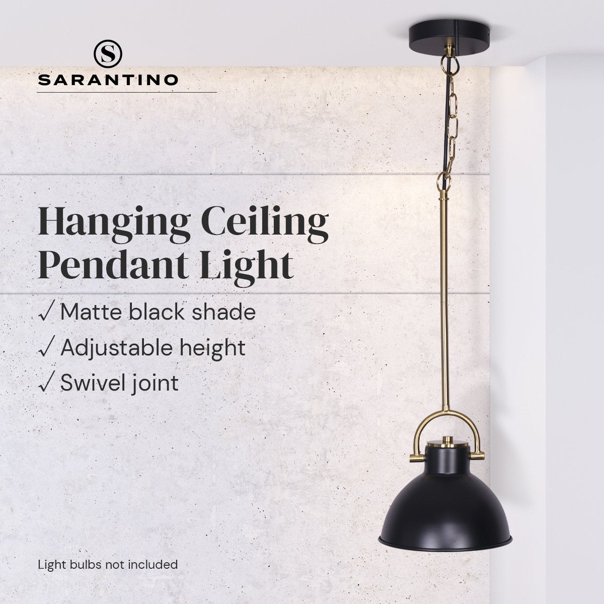 sarantino-black-and-gold-pendant-light www.mallsonline.com.au