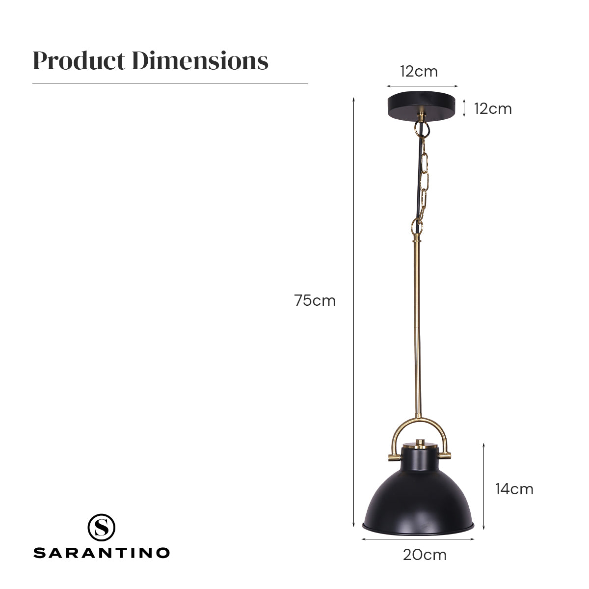 sarantino-black-and-gold-pendant-light www.mallsonline.com.au