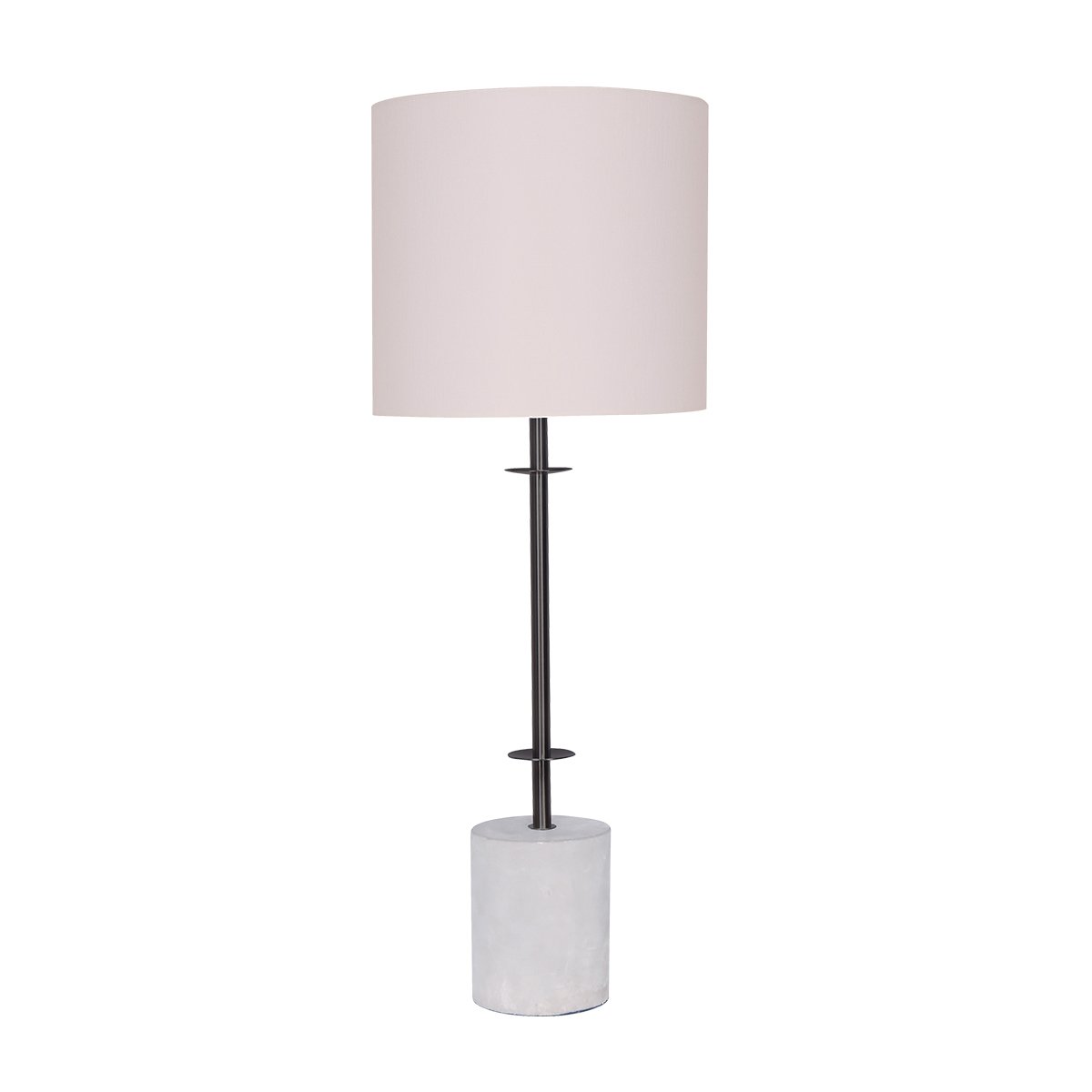 sarantino-concrete-metal-table-lamp-with-off-white-linen-shade www.mallsonline.com.au